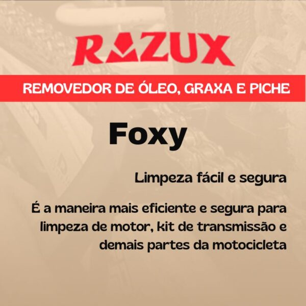 Foxy Razux 1 Litro Removedor de Óleo, Graxa e Piche - Imagem 4